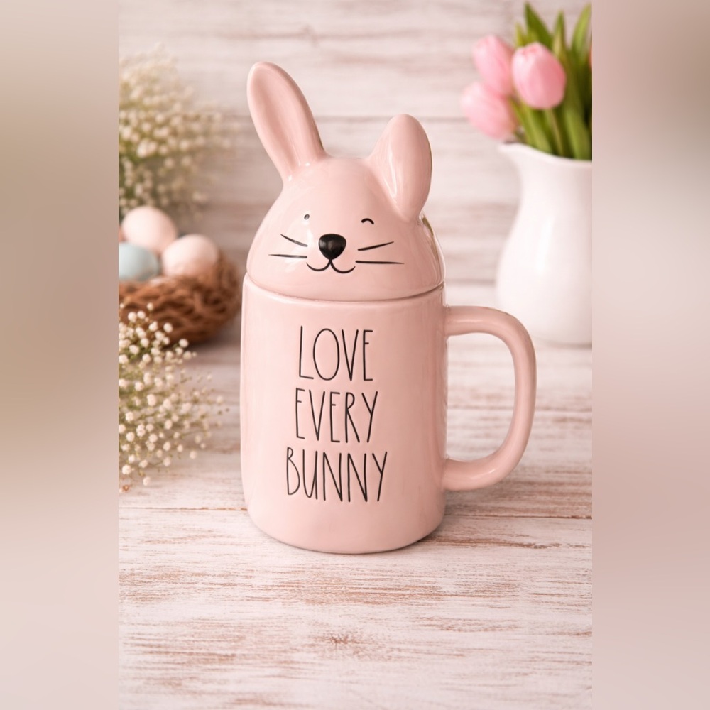 Rae Dunn LOVE EVERY BUNNY Mug